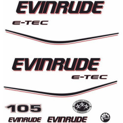 Evinrude 105HP Boat AUFKLEBER  (Kompatibles Produkt)