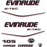 Evinrude 105HP Boat ADESIVI  (Prodotto compatibile)