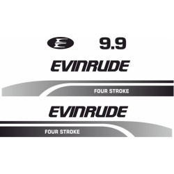 Evinrude 9.9HP Four Boat DECALS (Compatible Product)