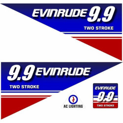 Evinrude 9.9HP Two Boat AUTOCOLLANT  (Produit compatible)