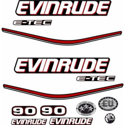 Evinrude 90HP E-tec Boat Adhesivo (Producto compatible)
