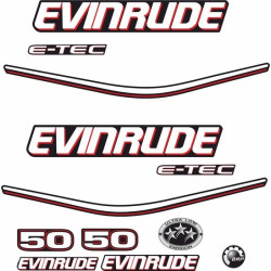 Evinrude 90HP E-tec Boat Adhesivo (Producto compatible)