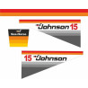 Johnson Sea Horse 15 Boat ADESIVI  (Prodotto compatibile)