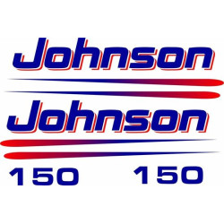 Johnson 150hp Boat Adhesivo (Producto compatible)