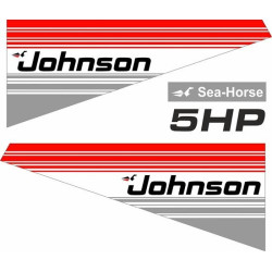 Johnson 5HP Sea Horse Boat ADESIVOS  (Produto compatível)