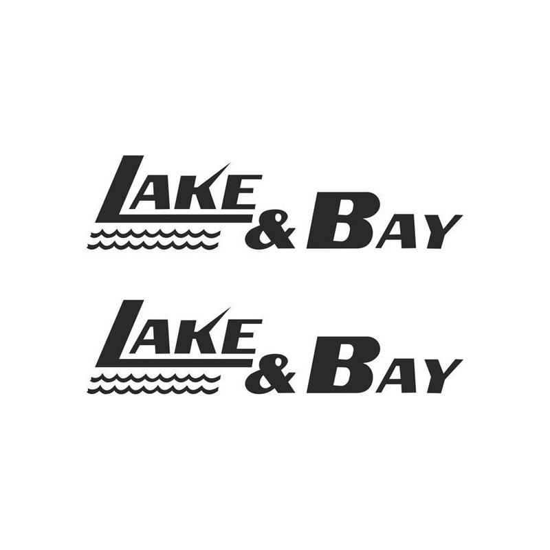 Lake & Bay Boat Adhesivo (Producto compatible)