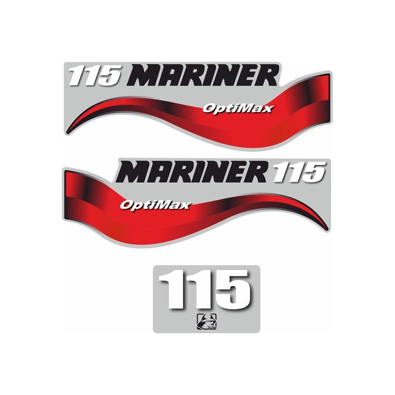 Mariner 115 Boat DECALS (Compatible Product)