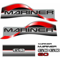 Mariner 60 replacement Engine Boat ADESIVOS  (Produto compatível)