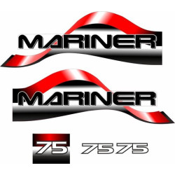 Mariner 75 replacement Engine Boat AUFKLEBER  (Kompatibles Produkt)