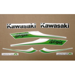 KAWASAKI ZX-6R YEAR 2010 green adesivi (Prodotto compatibile)