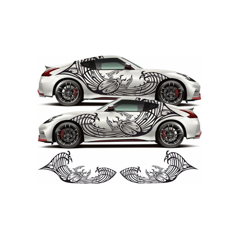 Nissan 350Z / 370Z Nismo side Stripes ADHESIVO (Producto compatible)