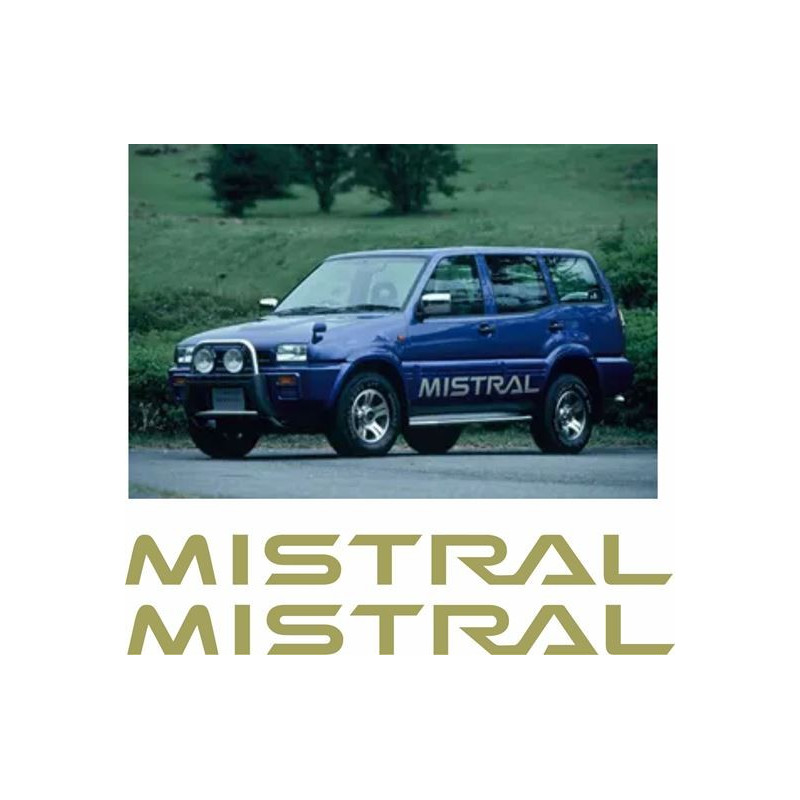 Nissan Mistral side Graphics ADHESIVO (Producto compatible)