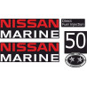 Nissan Marine 50HP Star Boat AUTOCOLLANT  (Produit compatible)