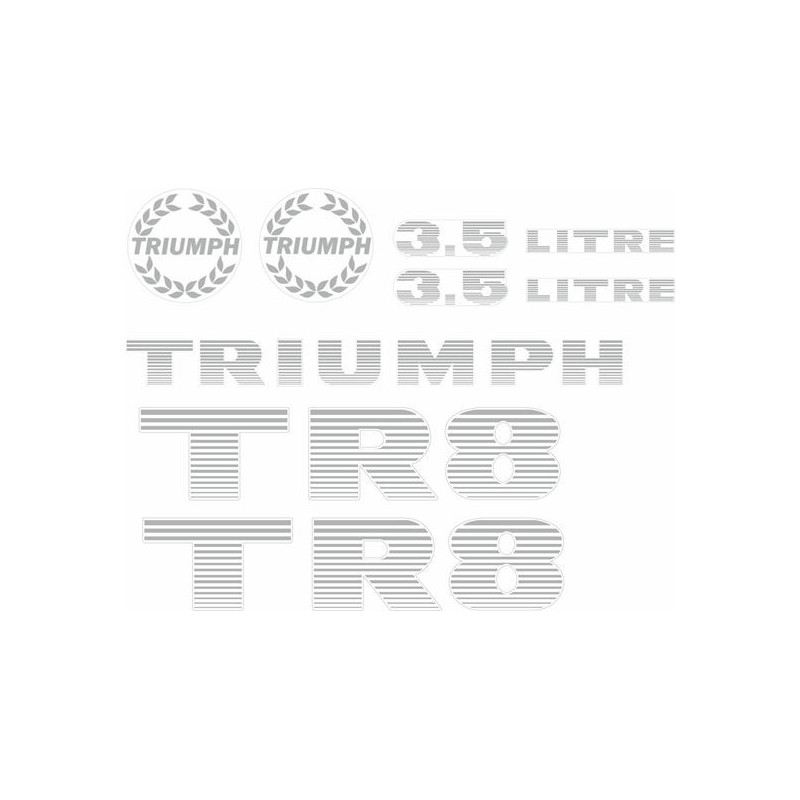 Triumph TR8 Adesivi (Prodotto compatibile)