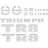Triumph TR8 Aufkleber (Kompatibles Produkt)