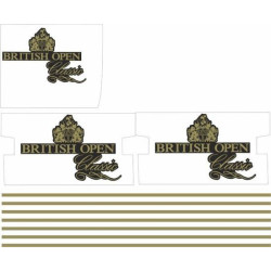 Mini British Open Classic Stripes Stickers (Produto compatível)
