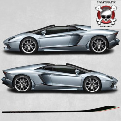 Aventador side stripes AUTOCOLLANT (Produit compatible)