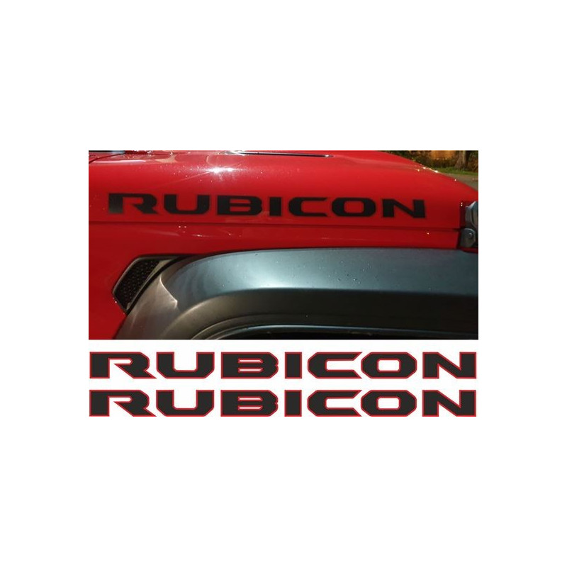 JEEP Wrangler rubicon AUFKLEBER X2 (Kompatibles Produkt)