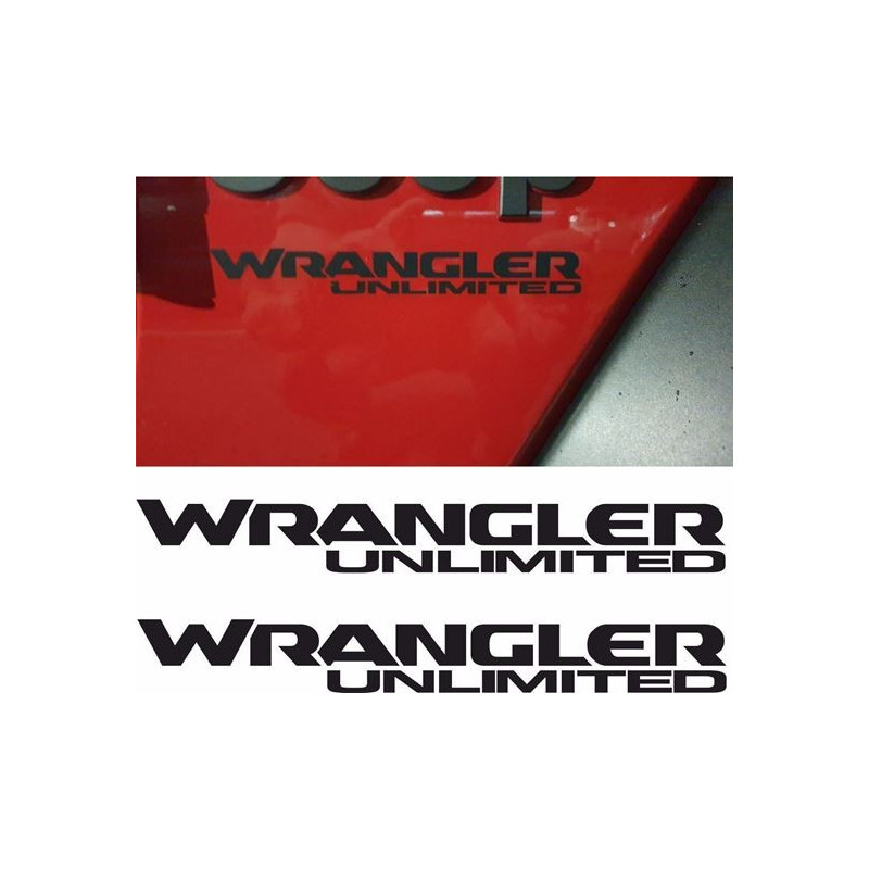 JEEP Wrangler Unlimited ADESIVI X2 (Prodotto compatibile)