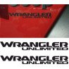 JEEP Wrangler Unlimited AUFKLEBER X2 (Kompatibles Produkt)