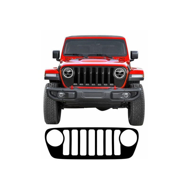 Jeep Wrangler 2018 - 2023 Grill AUTOCOLLANT X2 (Produit compatible)