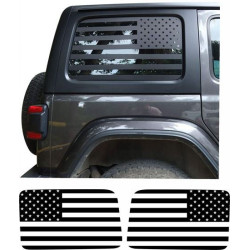 Jeep Wrangler 2018 - 2023 Grill AUTOCOLLANT X2 (Produit compatible)