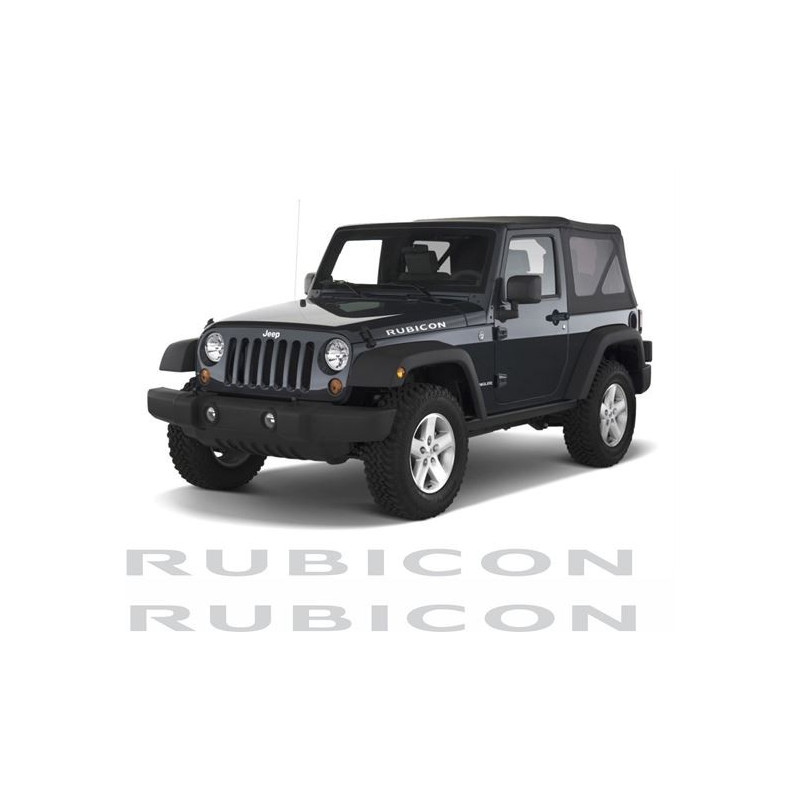 JEEP Wrangler rubicon AUFKLEBER X2 (Kompatibles Produkt)