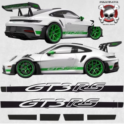 PORSCHE 992 GT3 RS side Stripes ADHESIVOS (Producto compatible)