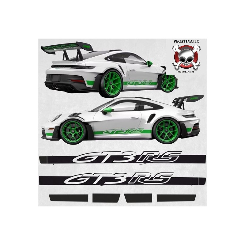 PORSCHE 992 GT3 RS side Stripes ADESIVOS (Produto compatível)