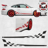 PORSCHE 997 GT3 RS side Stripes ADESIVI (Prodotto compatibile)