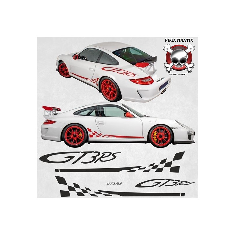PORSCHE 997 GT3 RS side Stripes ADHESIVOS (Producto compatible)