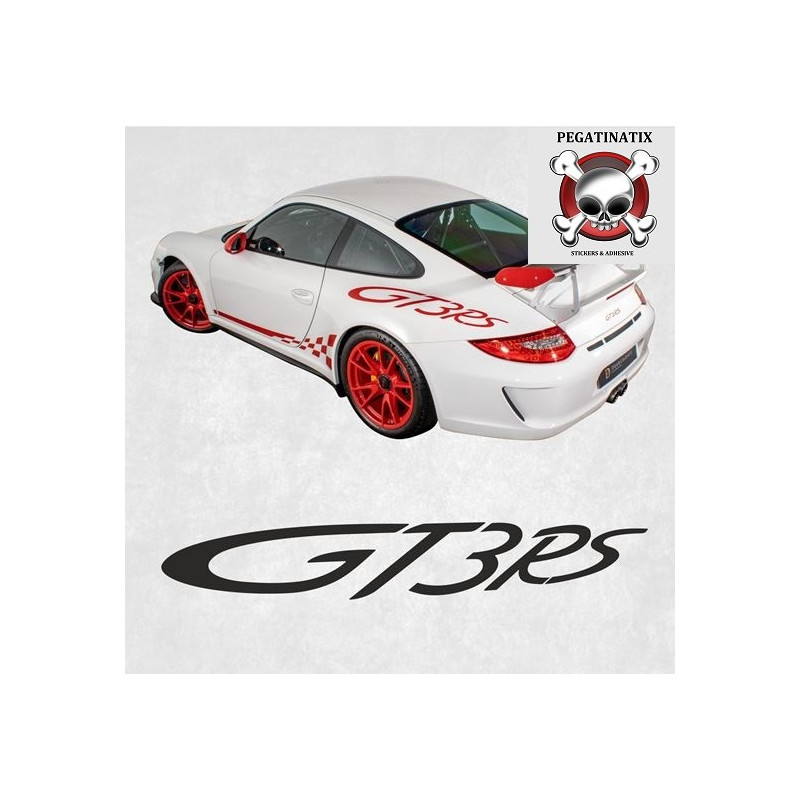 PORSCHE 997 GT3 RS side Stripes AUFKLEBER (Kompatibles Produkt)