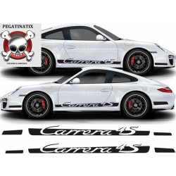 PORSCHE 997 4S side Stripes ADHESIVOS (Producto compatible)