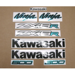 DECALS SET KAWASAKI ZX-6R 2010-2014 BLACK/CHAMELEON (Compatible Product)