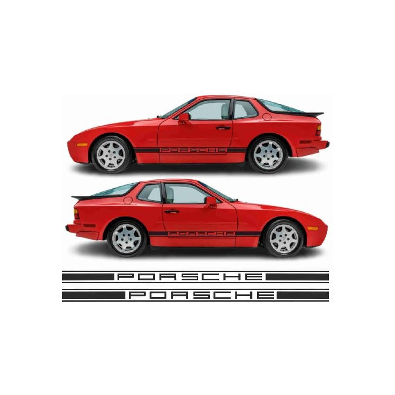 PORSCHE 944 / 924 side Stripes AUTOCOLLANT (Produit compatible)