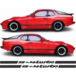 PORSCHE 924 TURBO side Stripes ADESIVI (Prodotto compatibile)