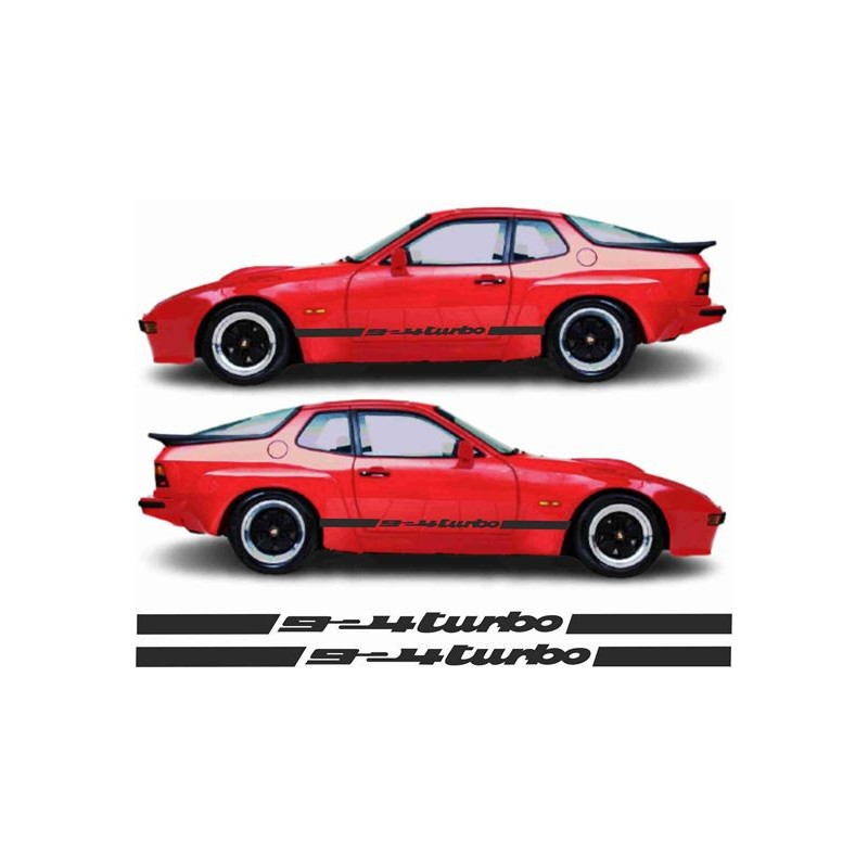 PORSCHE 924 TURBO side Stripes ADHESIVOS (Producto compatible)