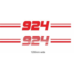 PORSCHE 924 side Stripes AUTOCOLLANT (Produit compatible)