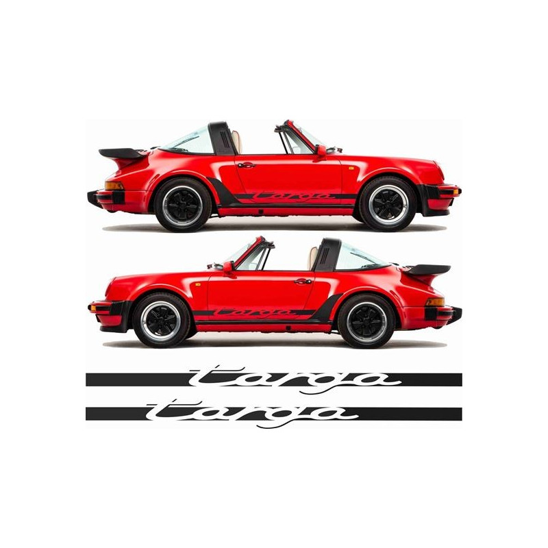 PORSCHE 930 targa AUTOCOLLANT side Stripes AUTOCOLLANT (Produit compatible)