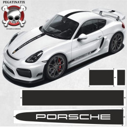 porsche 718 Cayman GT4 / GTS / S Stripes ADHESIVOS (Producto compatible)