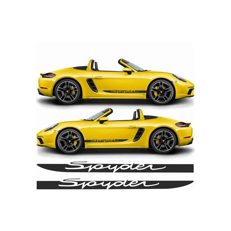 porsche 718 SPYDER side Stripes ADESIVI (Prodotto compatibile)