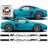 porsche 718 CAYMAN S side Stripes DECALS (Compatible Product)