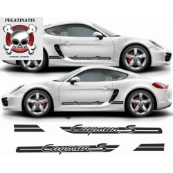 porsche 981 BOXTER side Stripes DECALS (Compatible Product)