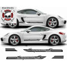 porsche 981 BOXTER side Stripes AUTOCOLLANT (Produit compatible)