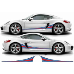 porsche 981 CAYMAN SIDE STRIPES DECALS (Compatible Product)