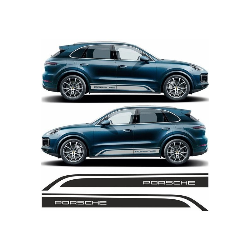 PORSCHE Cayenne side Stripes DECALS (Compatible Product)