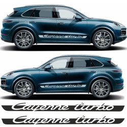 PORSCHE Cayenne TURBO side Stripes ADESIVI (Prodotto compatibile)