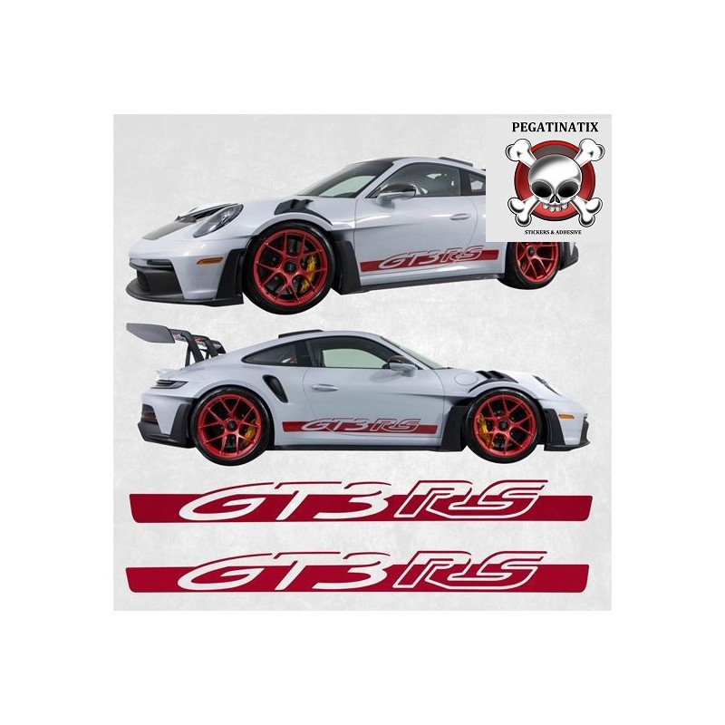 PORSCHE 992 GT3 RS side Stripes DECALS (Compatible Product)