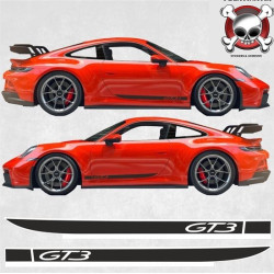PORSCHE 992 GT3 RS side Stripes AUTOCOLLANT (Produit compatible)