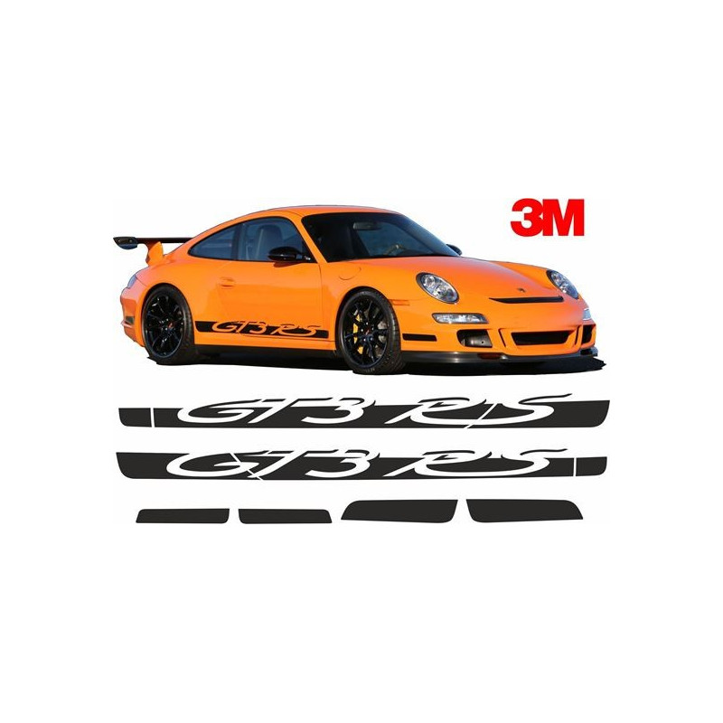 PORSCHE 997 GT3 RS side Stripes ADESIVI (Prodotto compatibile)